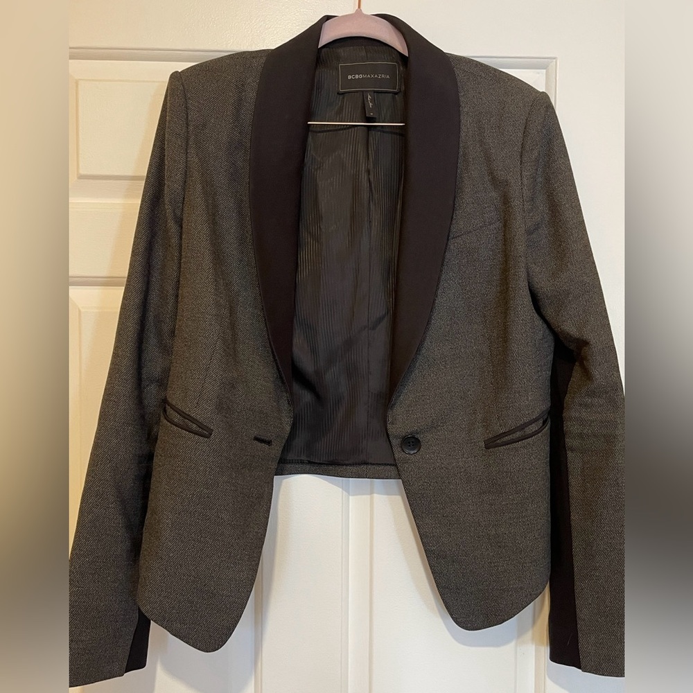 BCBGMAXAZRIA Grey Bowie Blazer, size medium